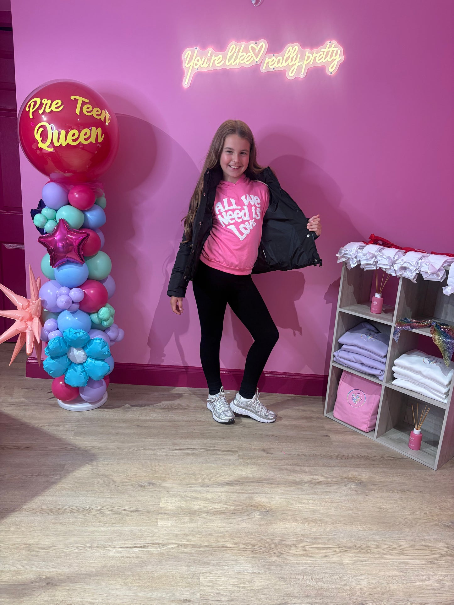 All We Need is Love Pink Hoodie