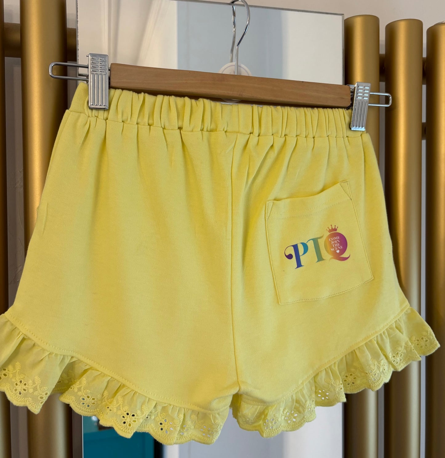 Pre Teen Queen Yellow Short Pyjamas