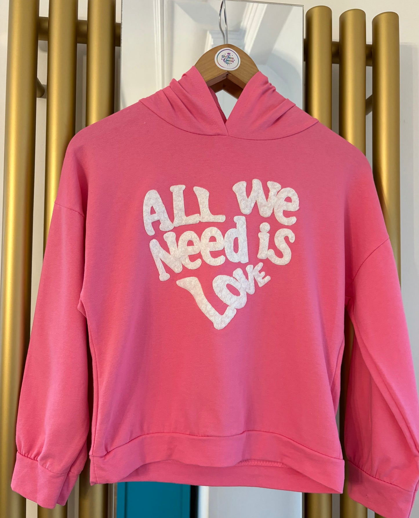 All We Need is Love Pink Hoodie