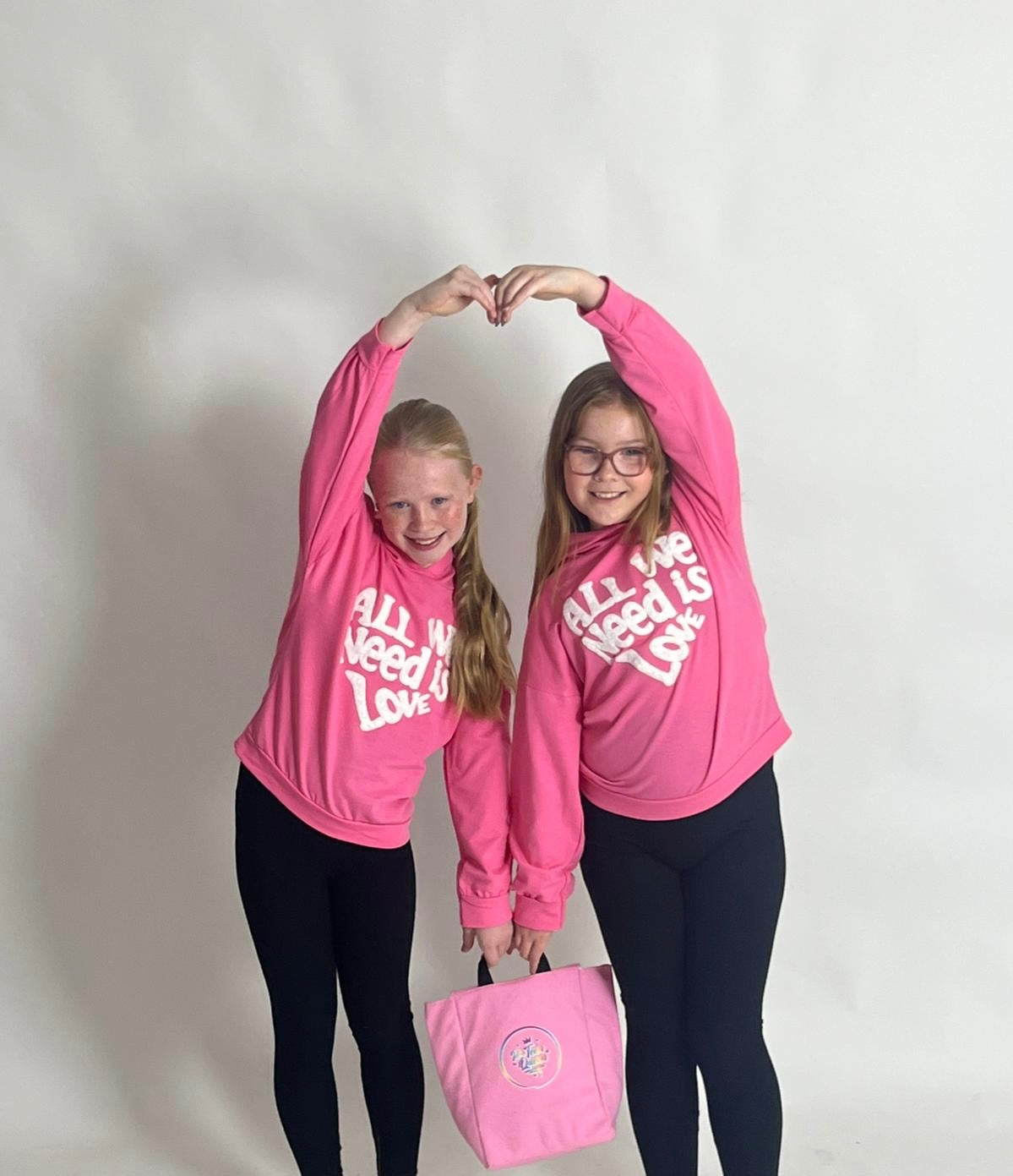 All We Need is Love Pink Hoodie