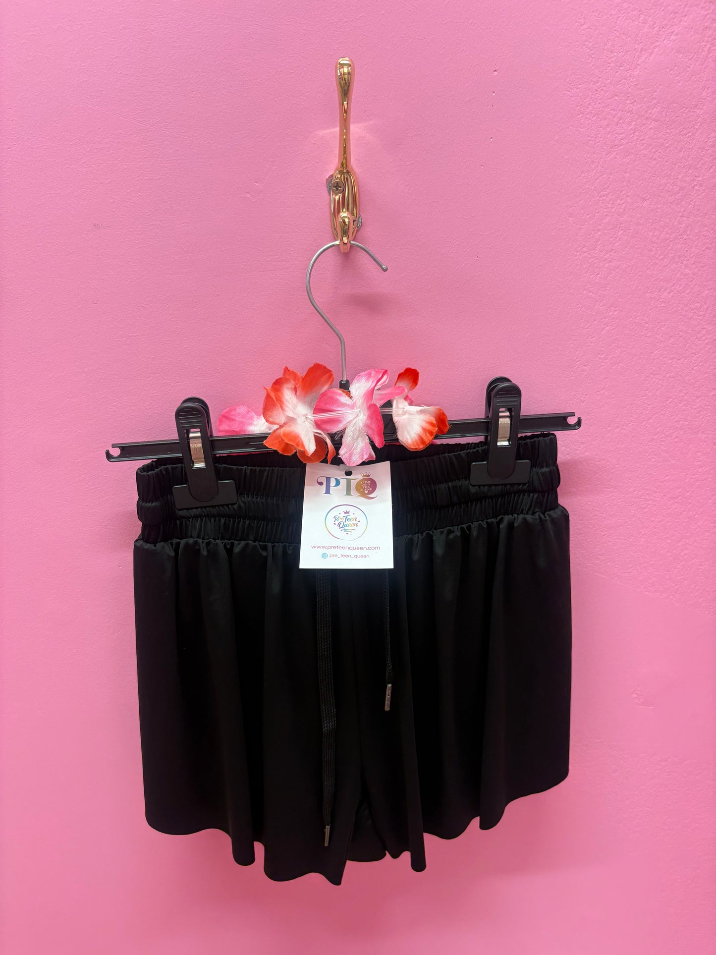 Black Track Shorts