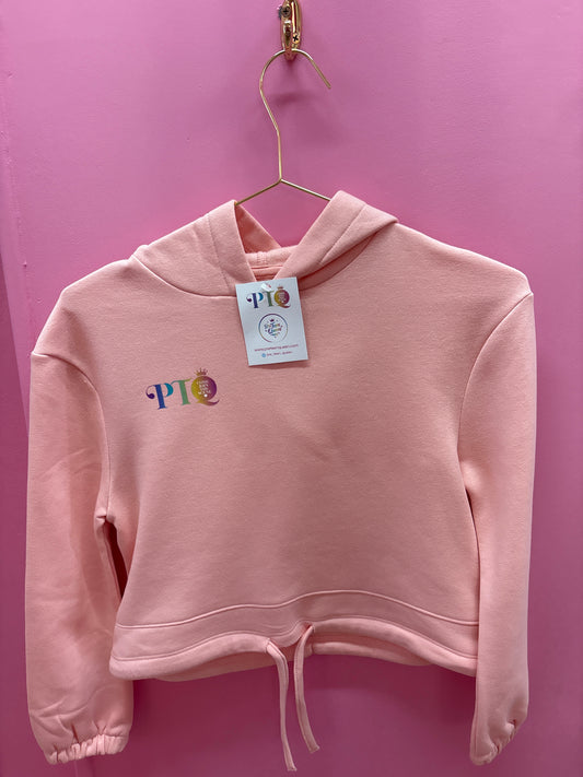 Pre Teen Queen Pink Cropped Hoodie