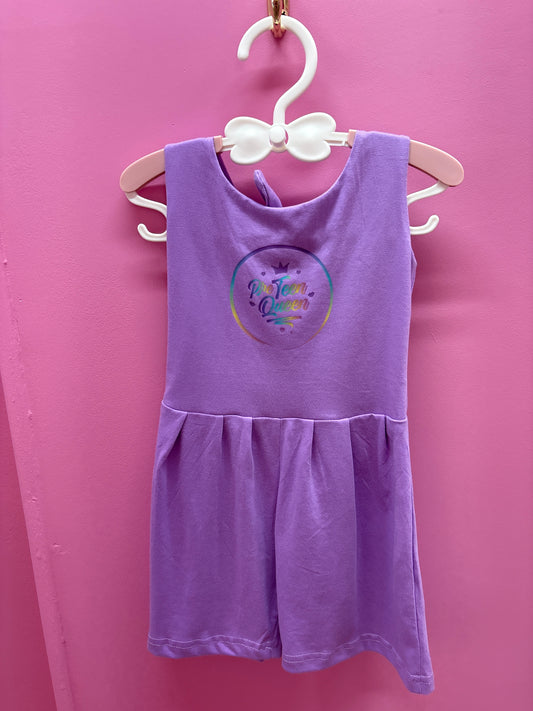 Pre Teen Queen Playsuit Lilac
