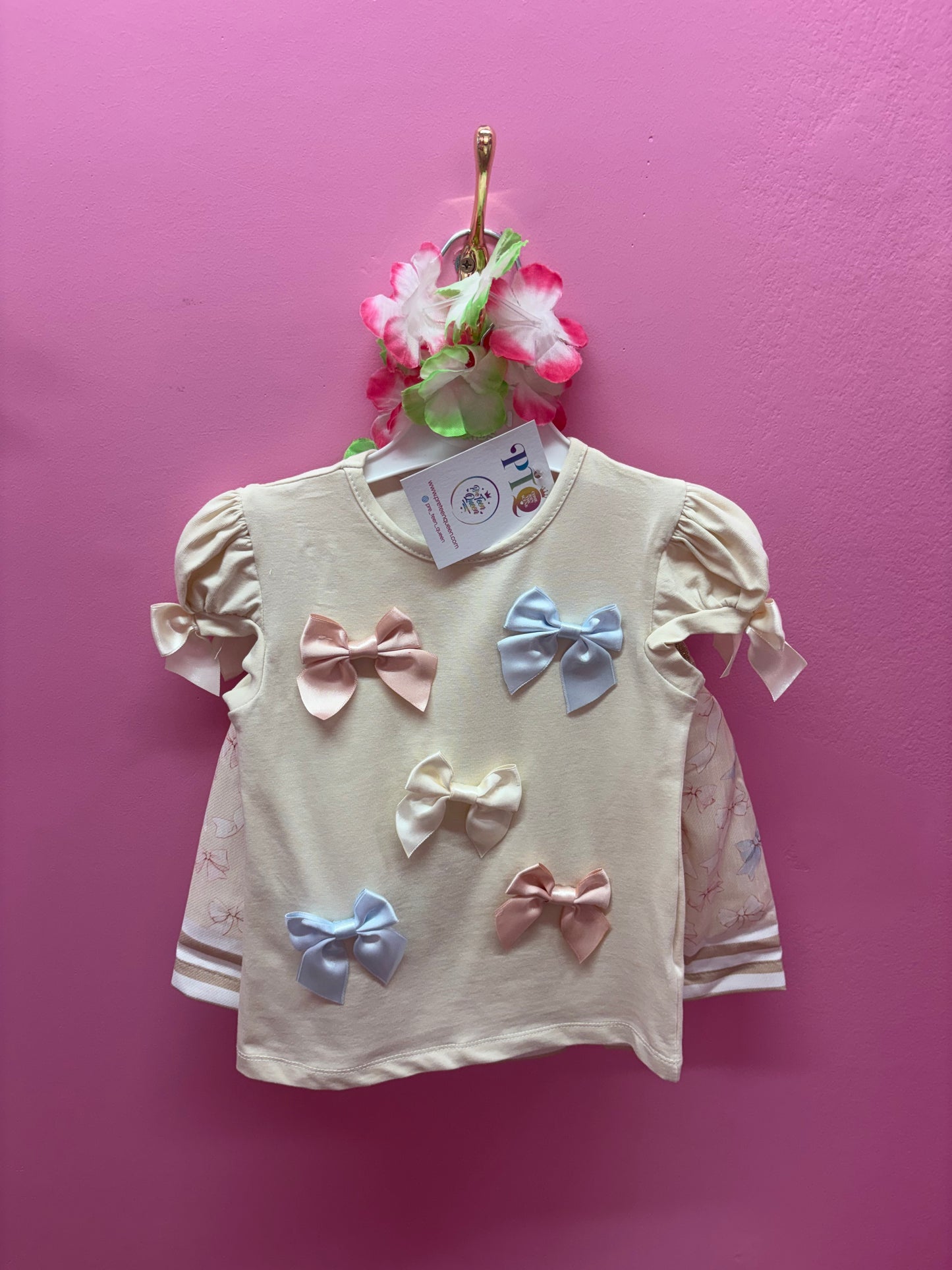 Multi-bow Skirt Co-ord
