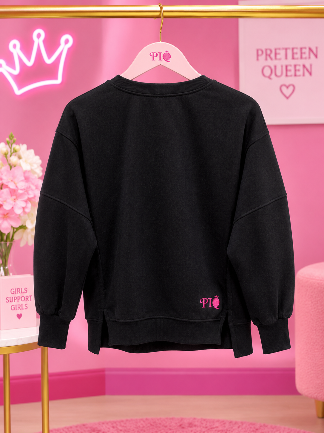 PTQ Black Longline Sweater