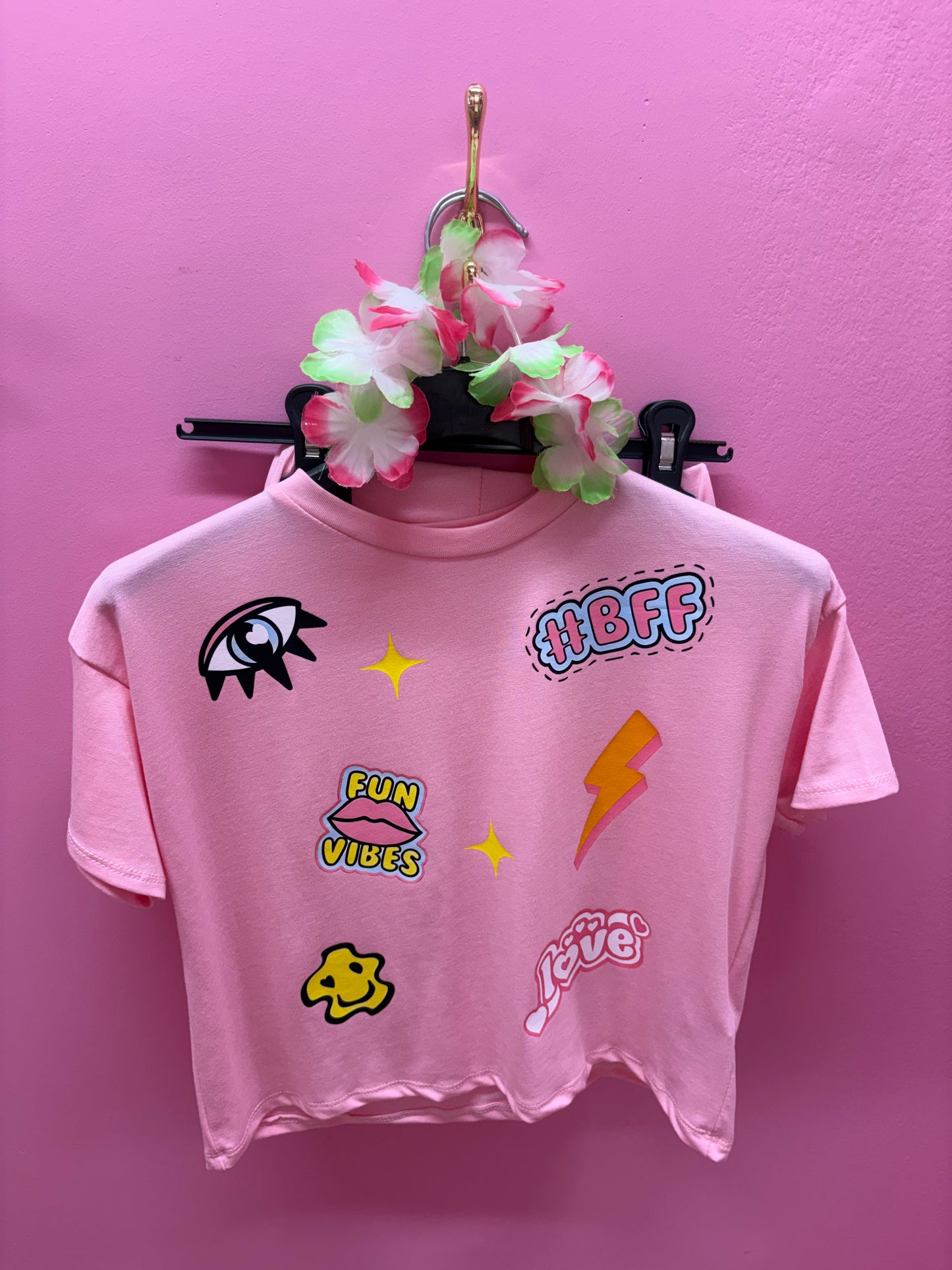 BFF T & Shorts Co-ord Pink