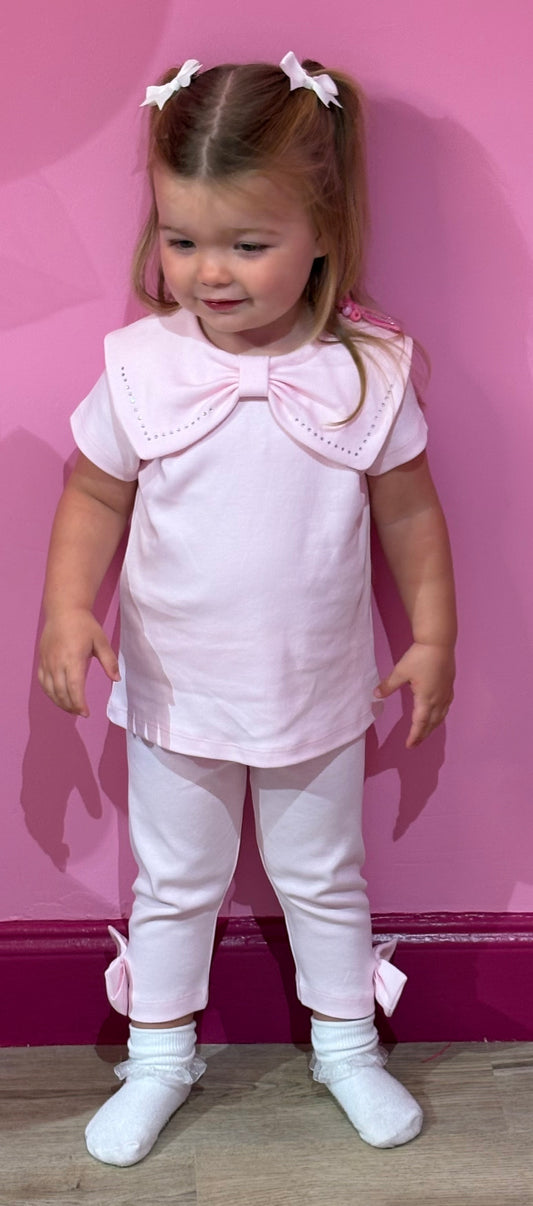 Pink Bow Top & Leggings