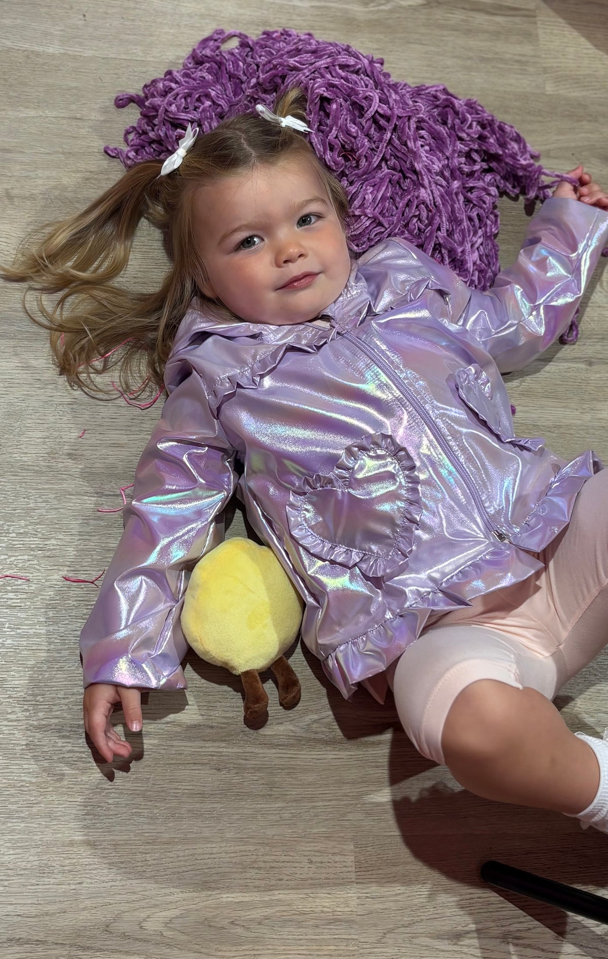 Lovely in Lilac Raincoat