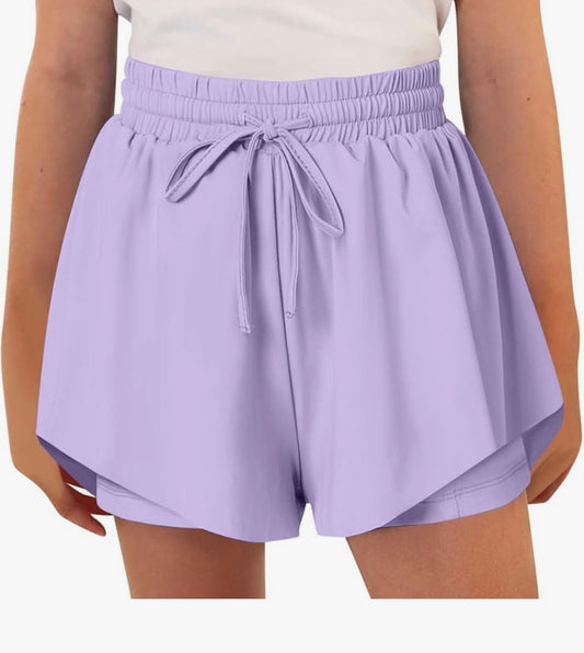 Lilac Track Shorts
