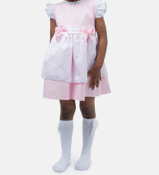 Dolly Pink & White Dress