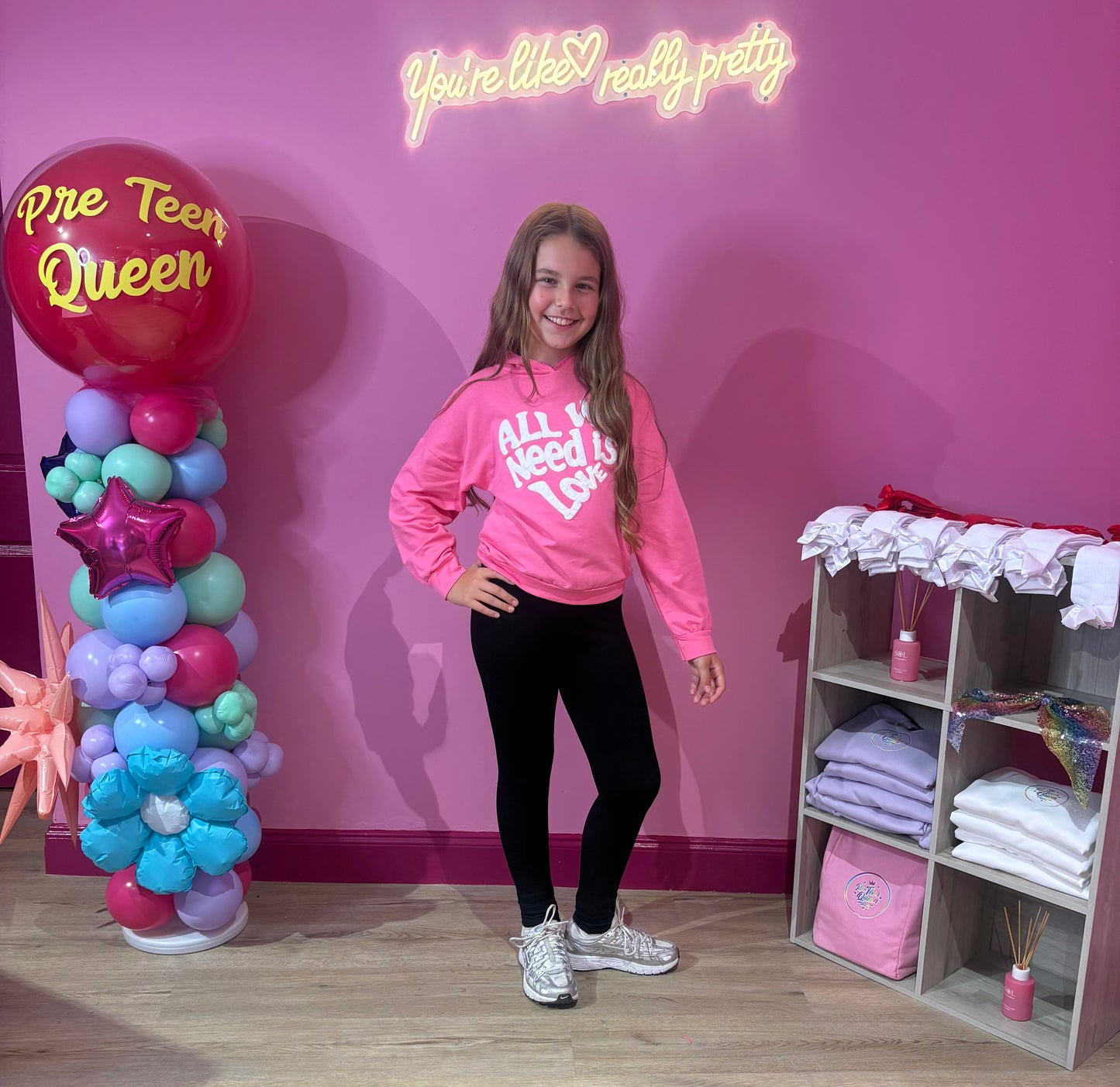 All We Need is Love Pink Hoodie