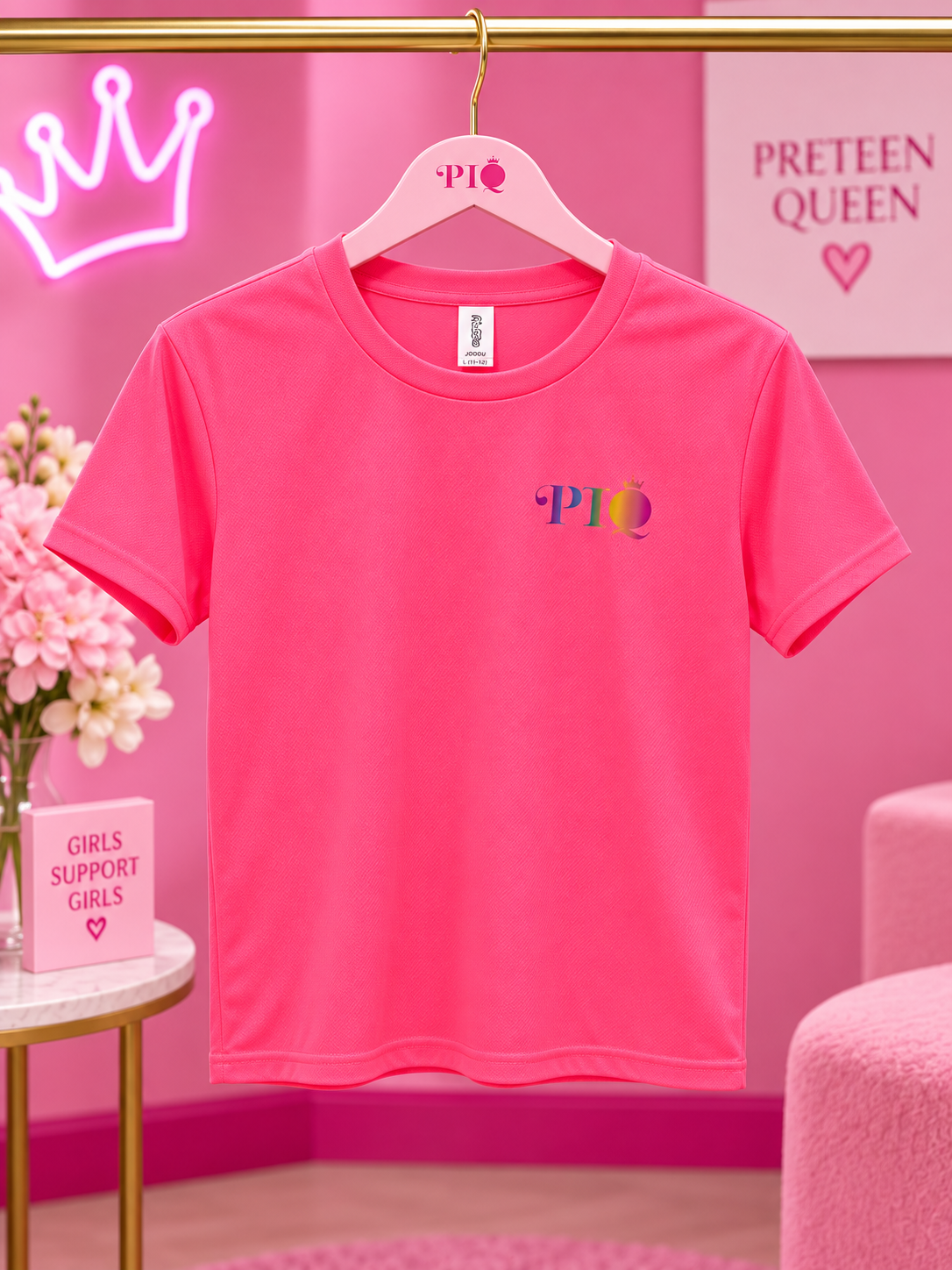 PTQ Bright Pink Activewear Top