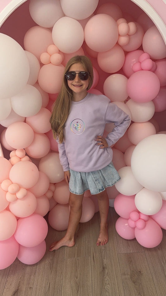 Pre Teen Queen Lilac Staple Sweater