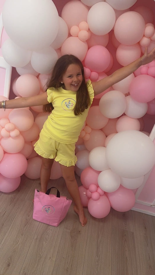 Pre Teen Queen Yellow Short Pyjamas