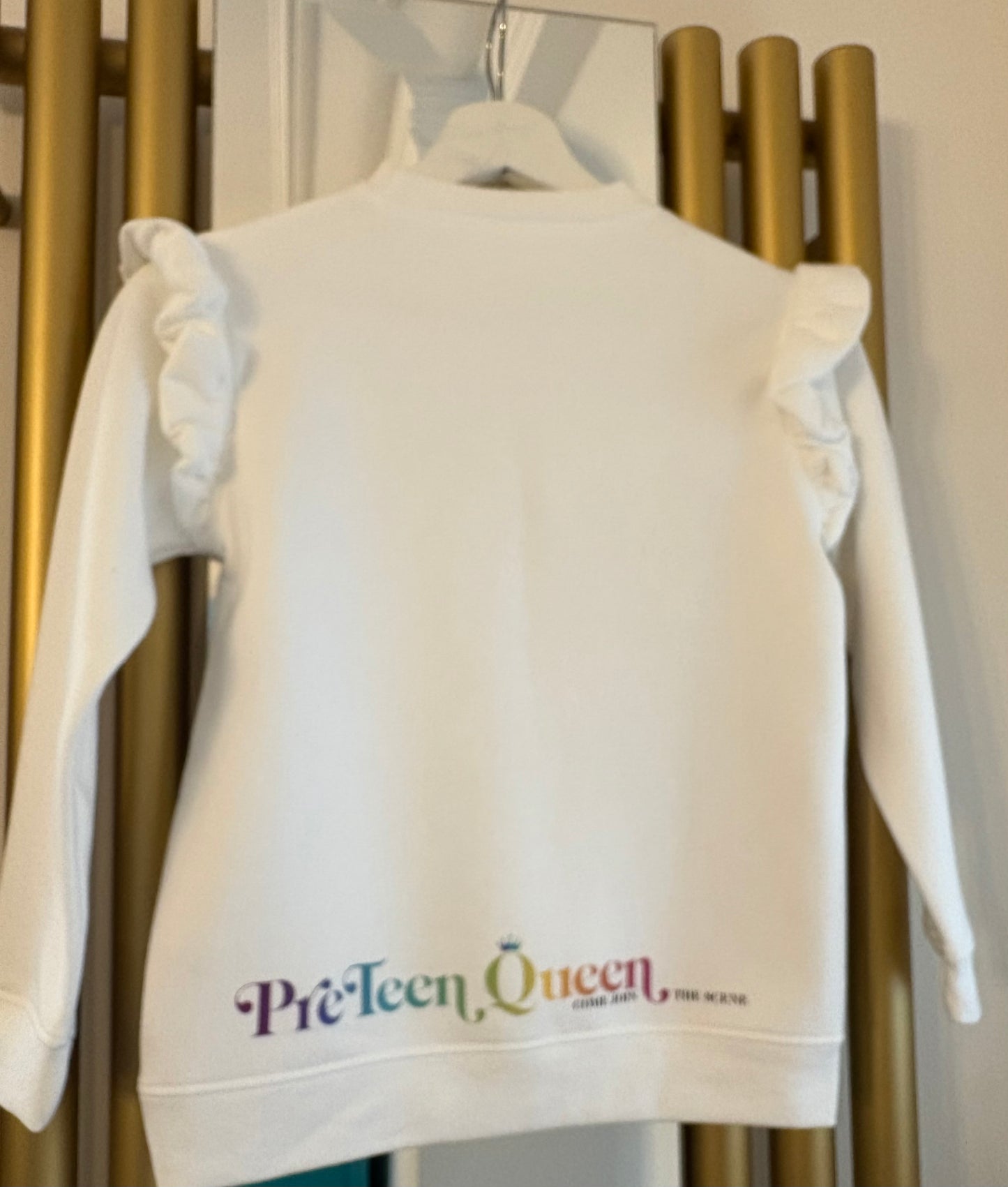 Pre Teen Queen Frill Sweater