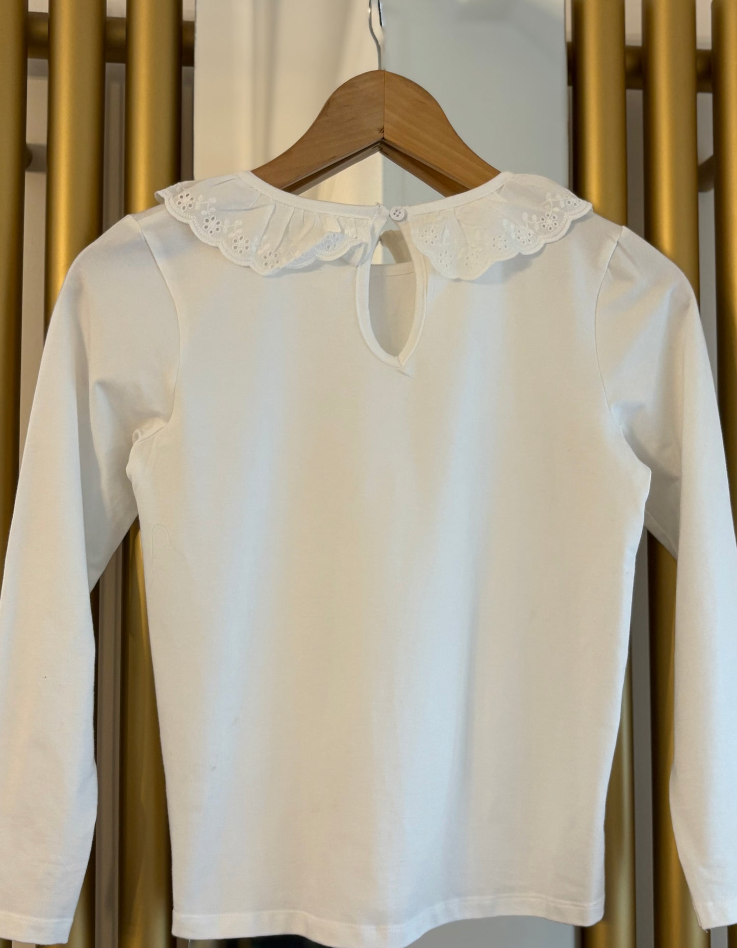 Pre Teen Queen White Frill Pyjamas