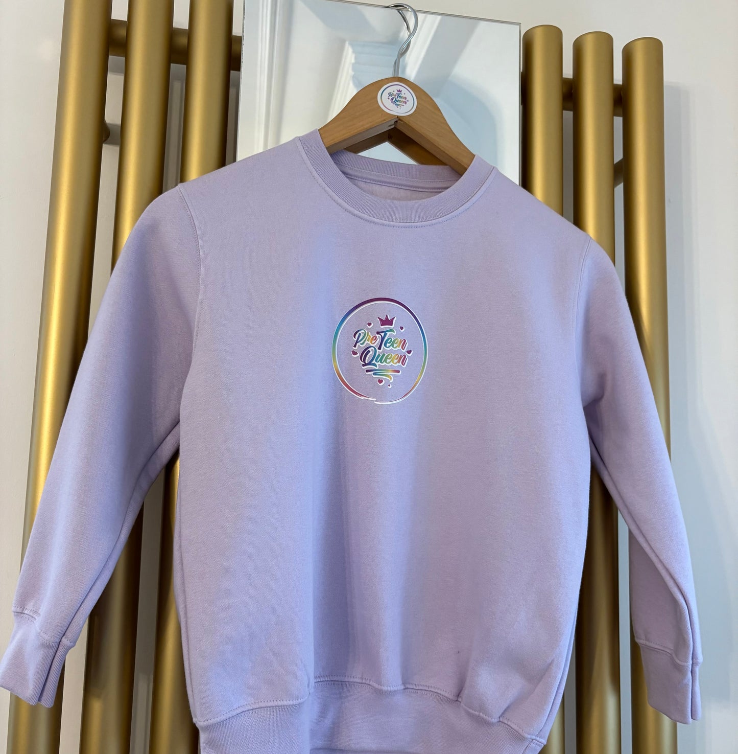 Pre Teen Queen Lilac Staple Sweater