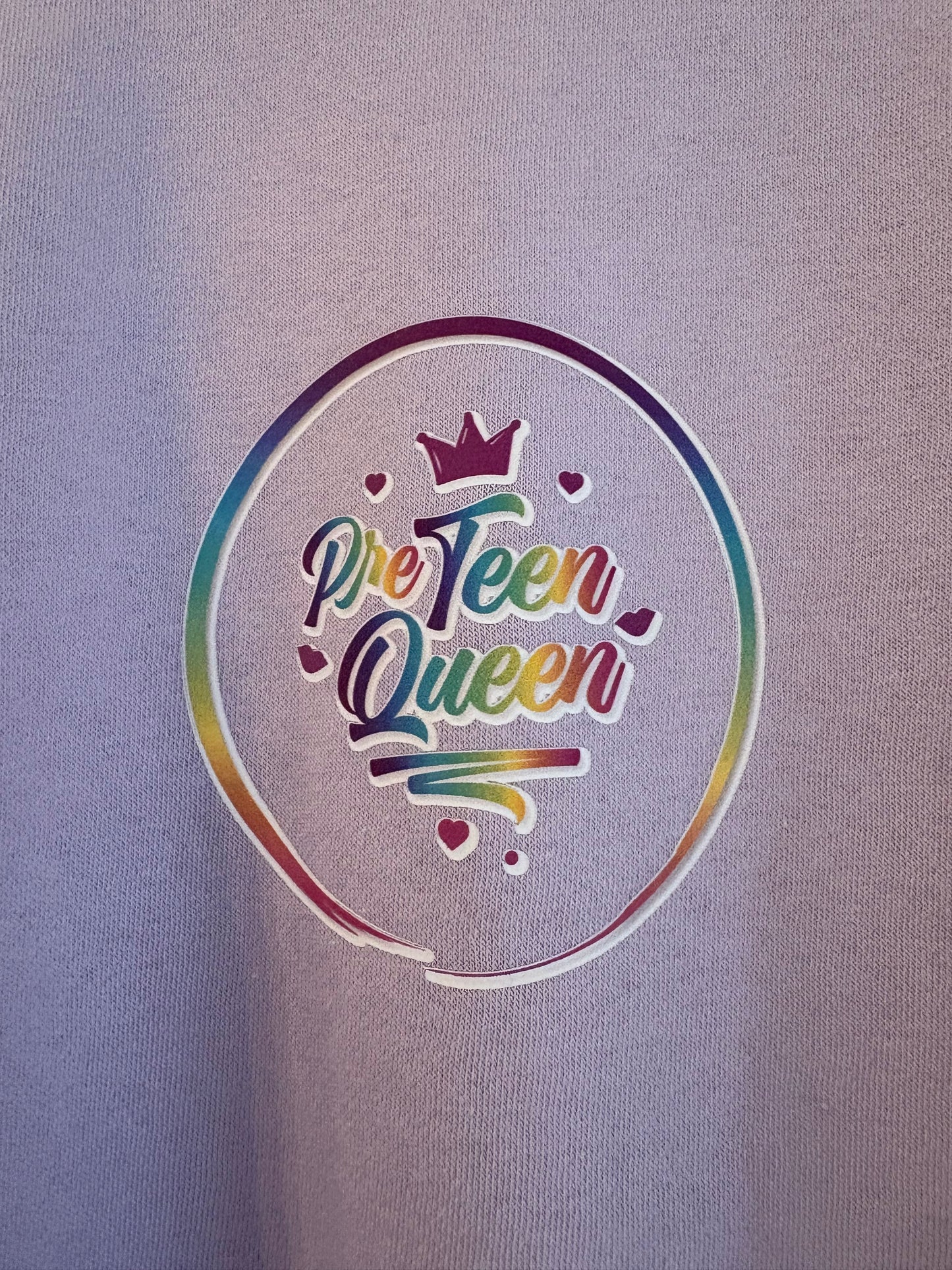 Pre Teen Queen Lilac Staple Sweater