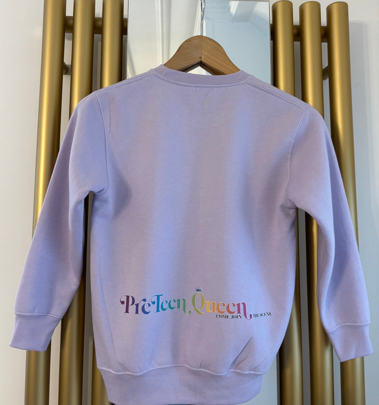 Pre Teen Queen Lilac Staple Sweater