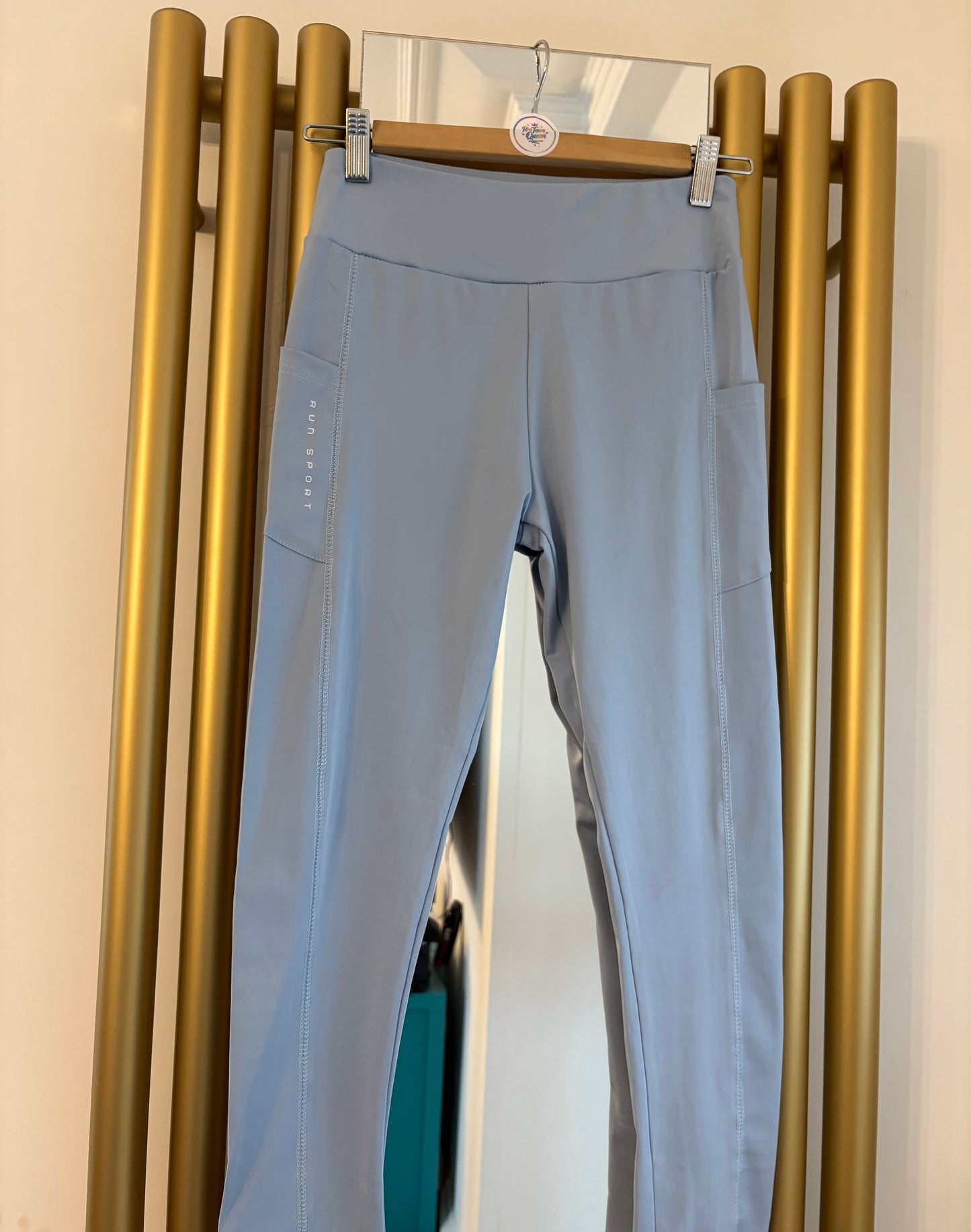 Pale Blue Activewear Two Piece Set