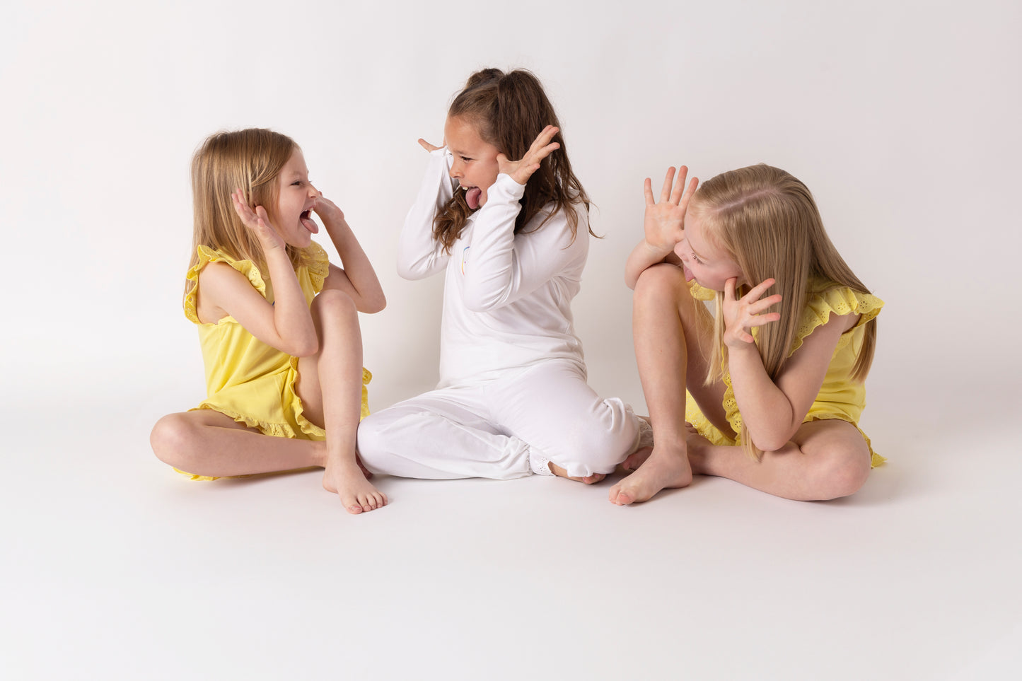 Pre Teen Queen White Frill Pyjamas