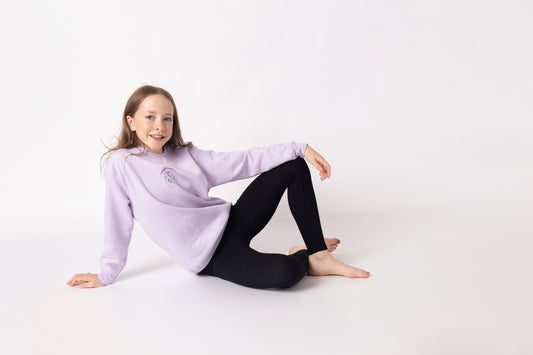 Pre Teen Queen Lilac Staple Sweater