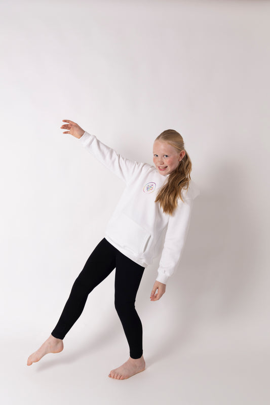 Pre Teen Queen White Hoodie