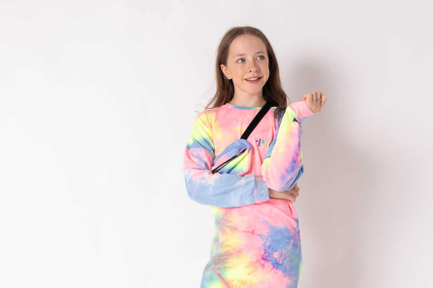 Pre Teen Queen Tie Dye Sweat Dress