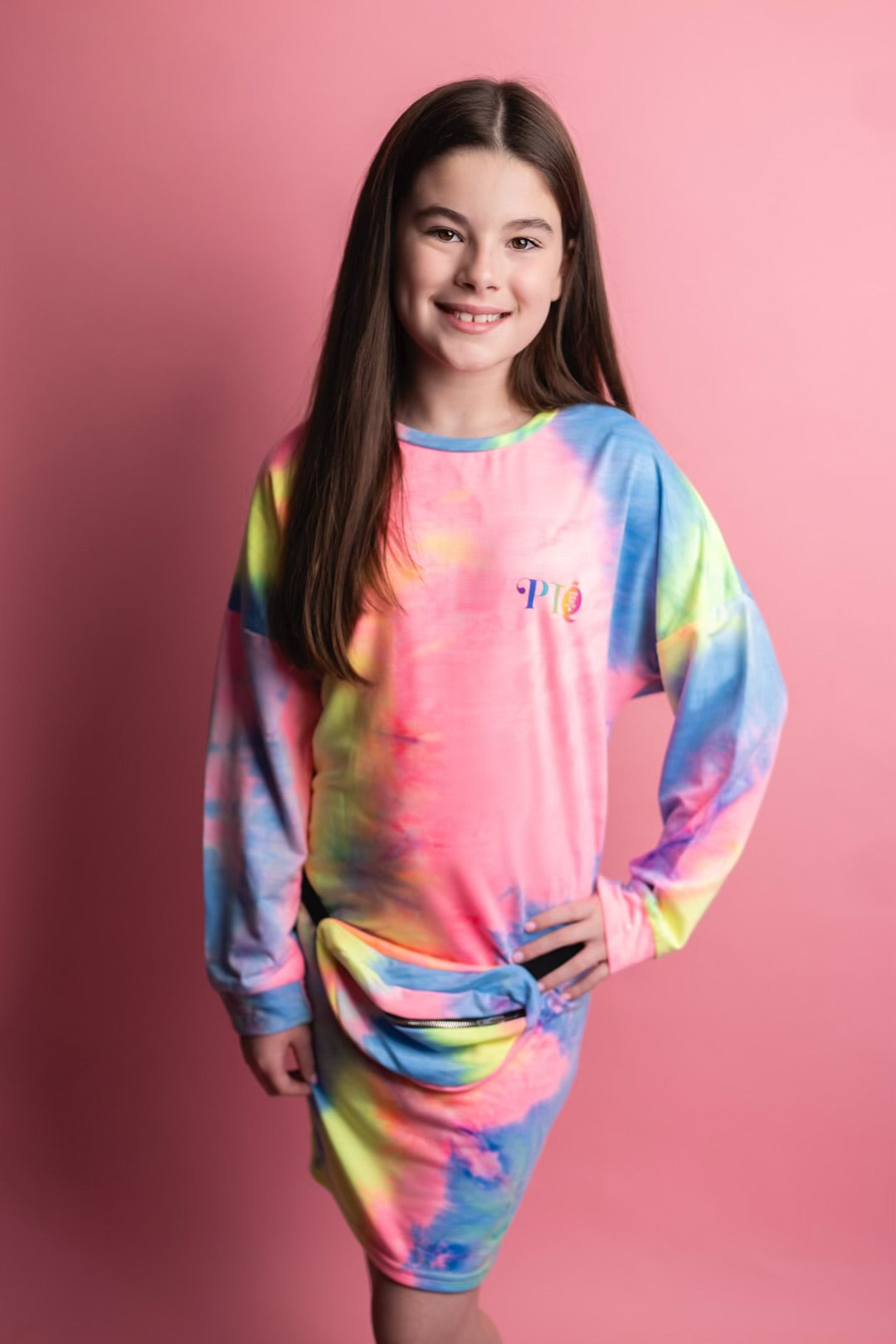 Pre Teen Queen Tie Dye Sweat Dress